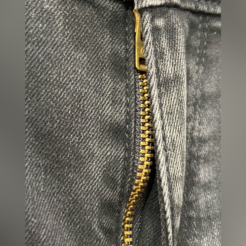 AG Adriano Goldschmied Mari Crop Mid-Rise slim Distressed Black Jeans Sz 27 NWT - Picture 4 of 11